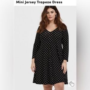 Torrid Polka Dot Trapeze Dress Size 6X